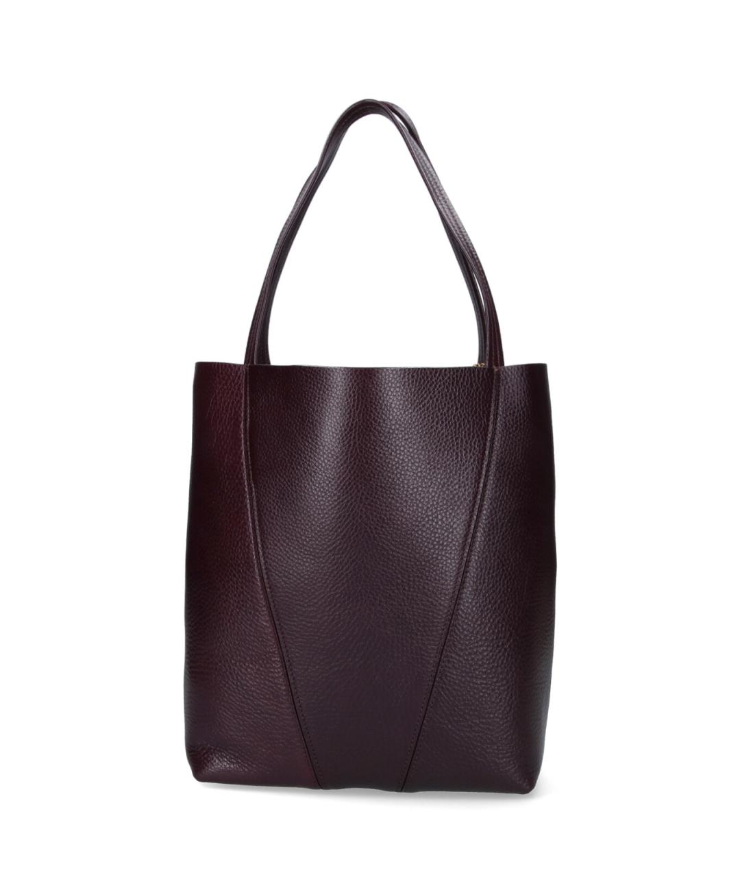 CHLOE Коричневая кожаная сумка тоут, фото 1