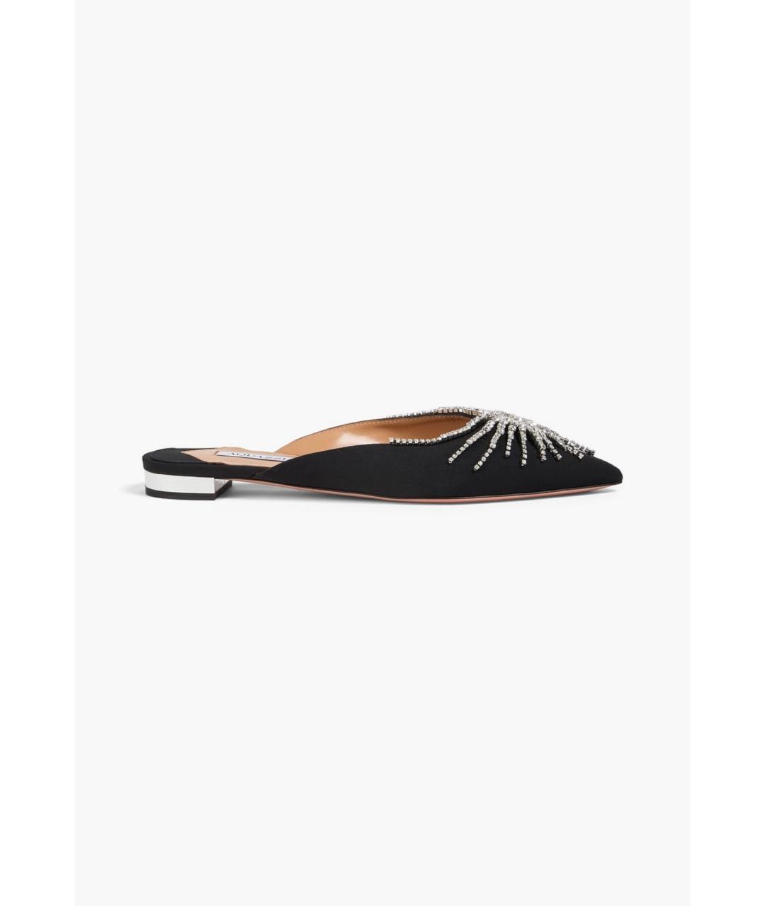 AQUAZZURA Черные мюли, фото 5