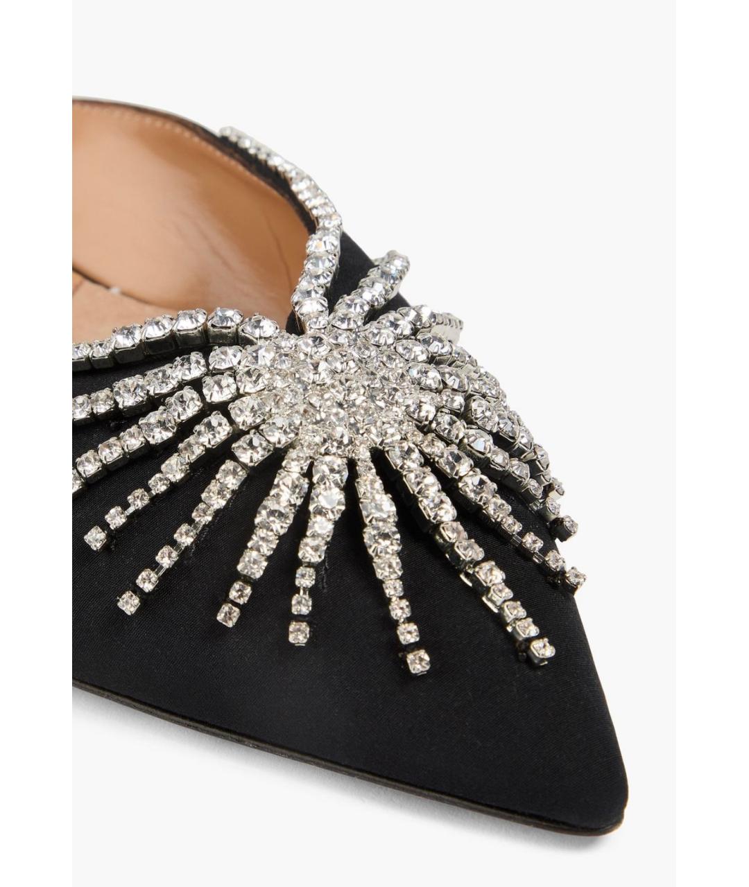 AQUAZZURA Черные мюли, фото 3