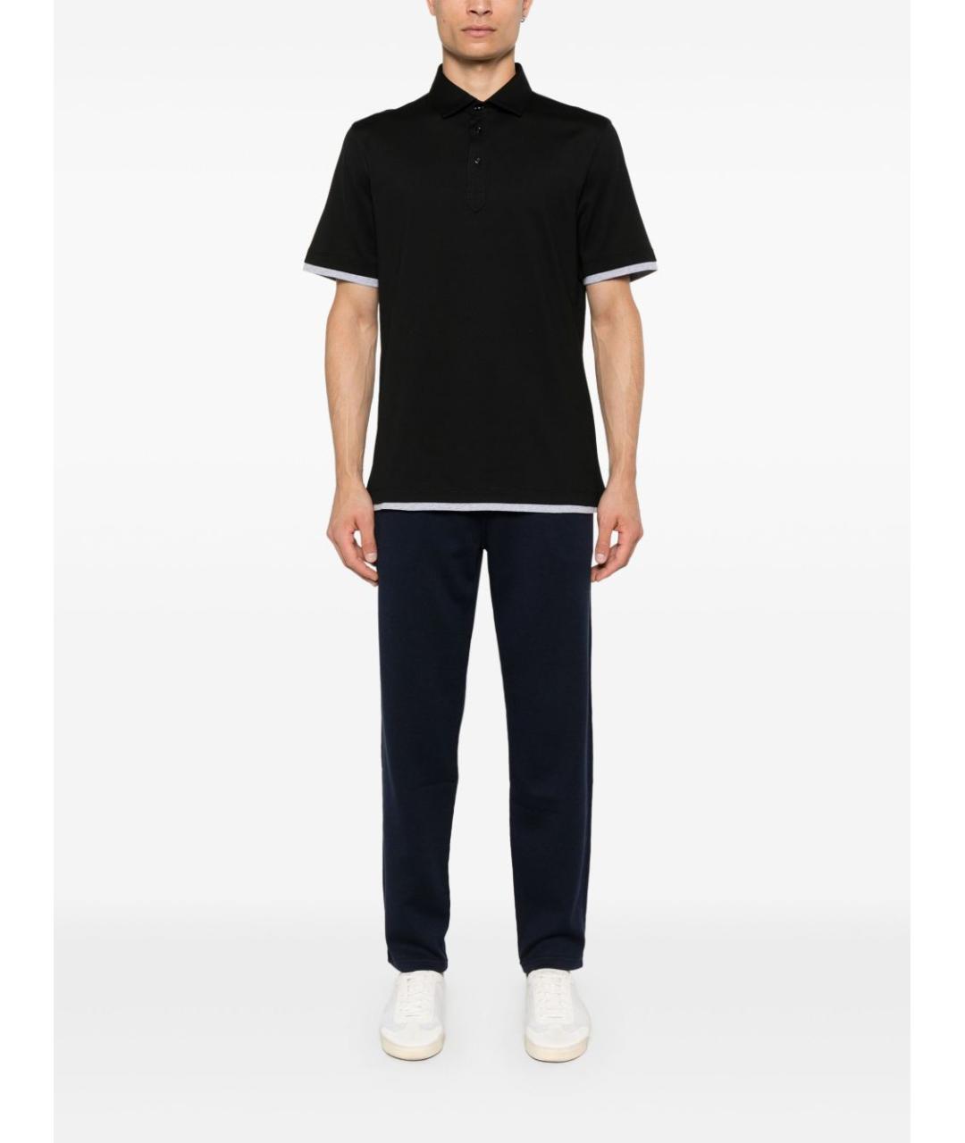 BRUNELLO CUCINELLI Синие хлопковые повседневные брюки, фото 5