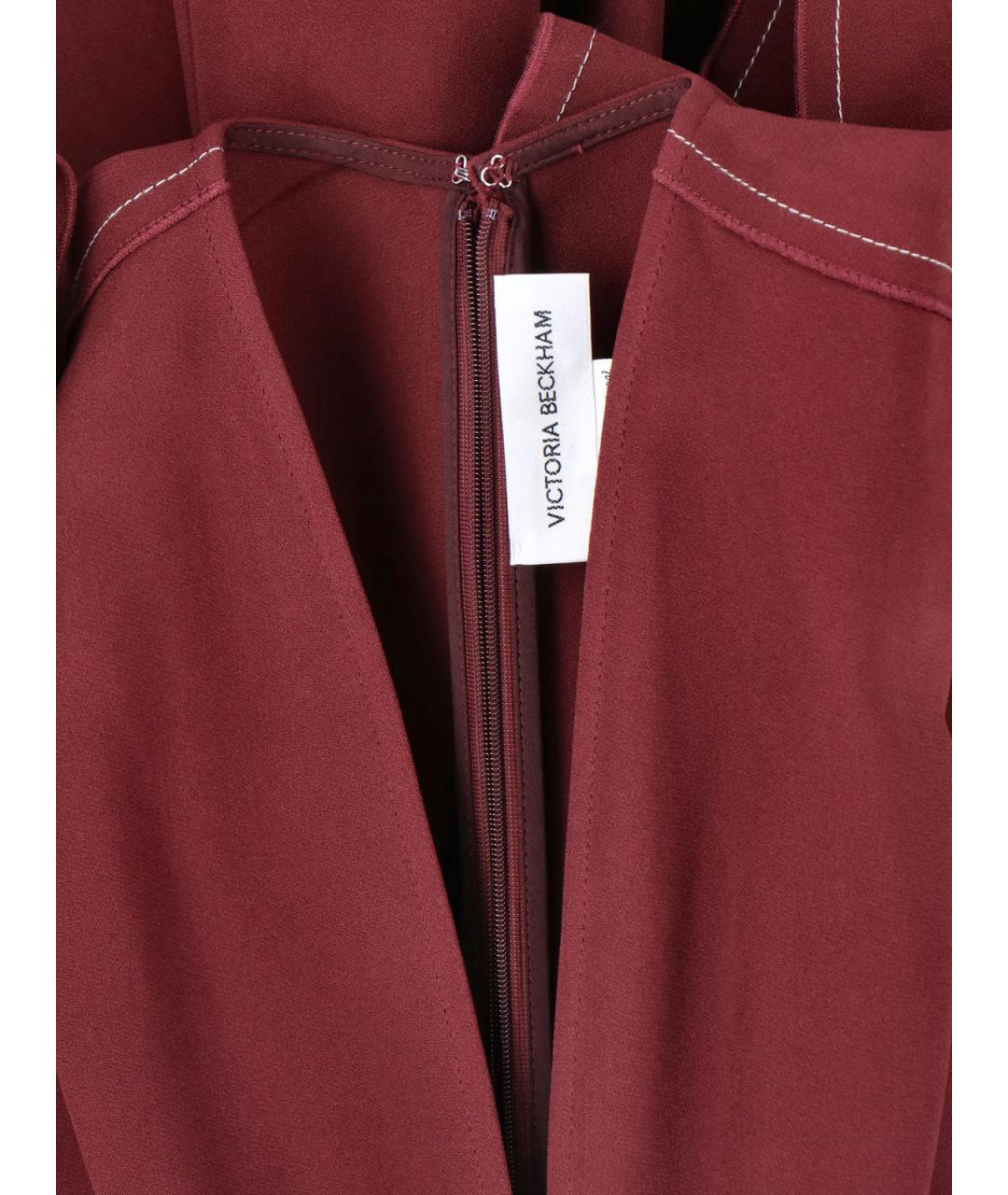 VICTORIA BECKHAM Бордовое вечернее платье, фото 3