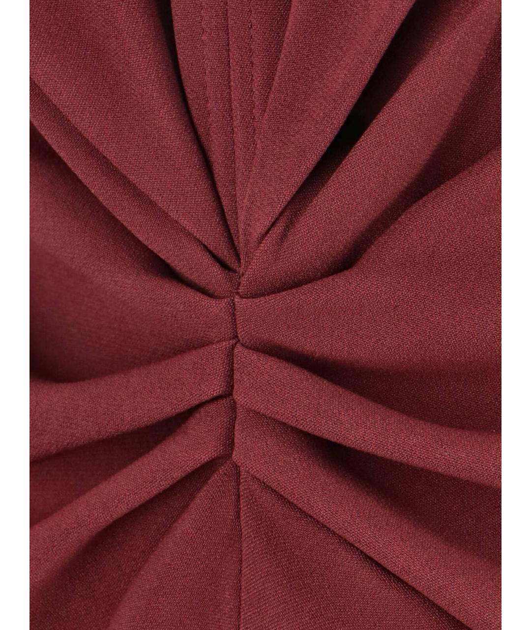 VICTORIA BECKHAM Бордовое вечернее платье, фото 5