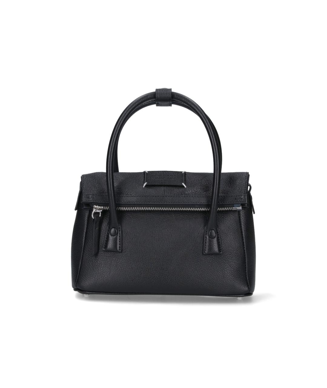 MAISON MARGIELA Черная кожаная сумка тоут, фото 1