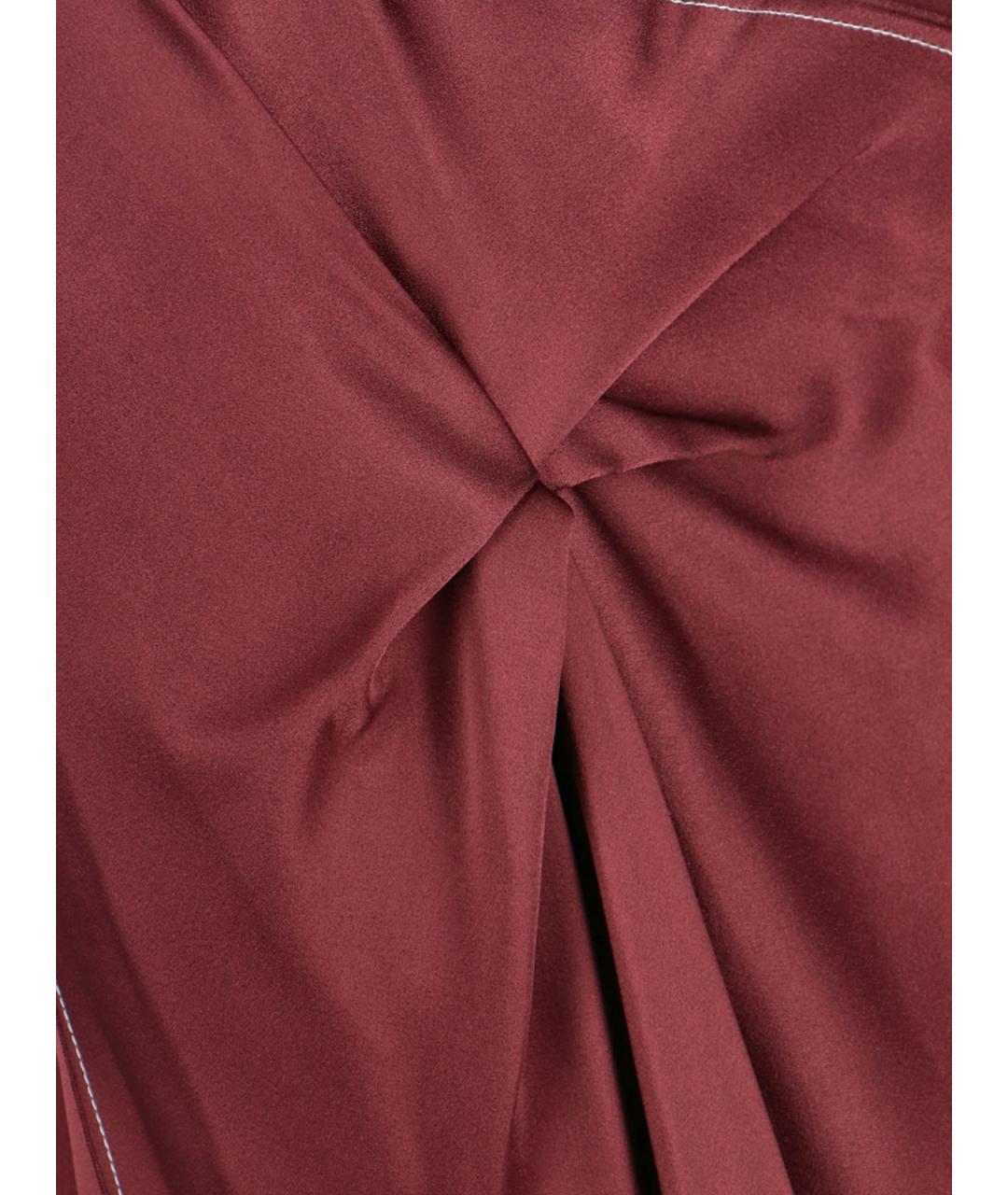 VICTORIA BECKHAM Бордовое вечернее платье, фото 3