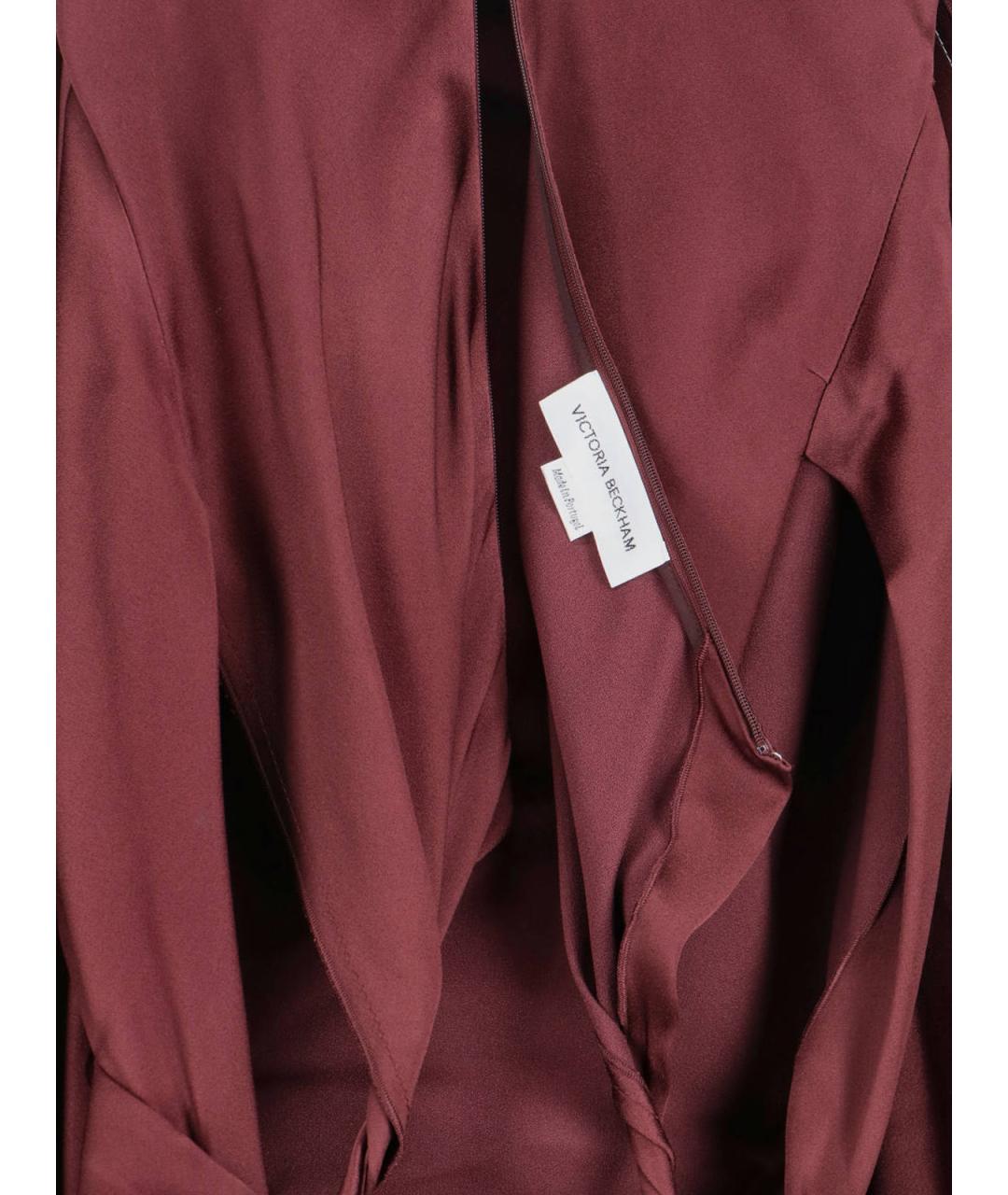 VICTORIA BECKHAM Бордовое вечернее платье, фото 4