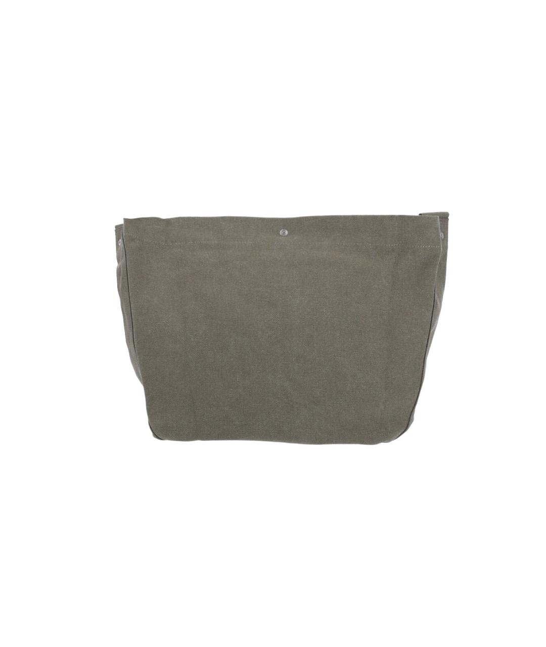 A.P.C. Зеленая хлопковая сумка через плечо, фото 3