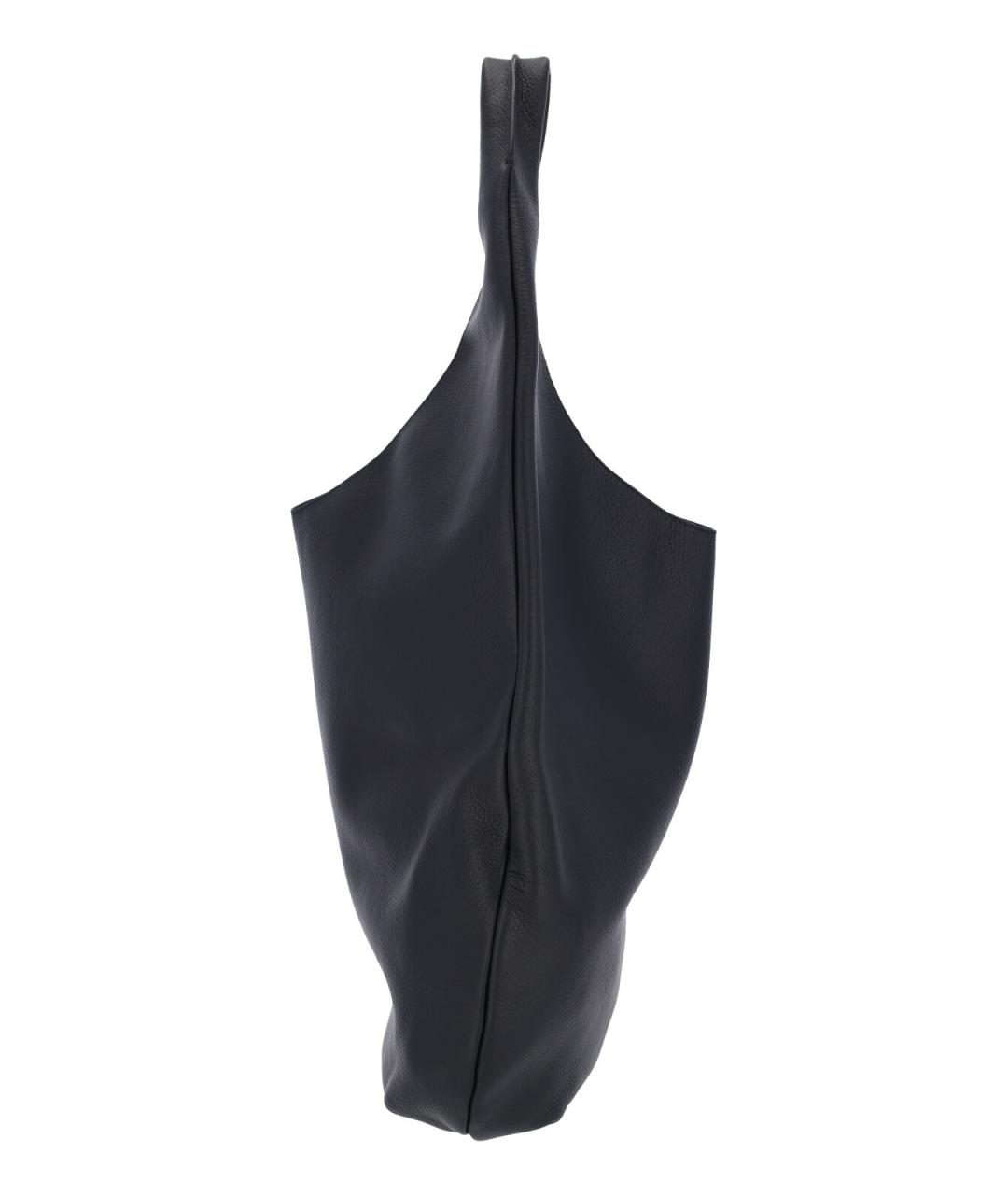 A.P.C. Черная кожаная сумка тоут, фото 5