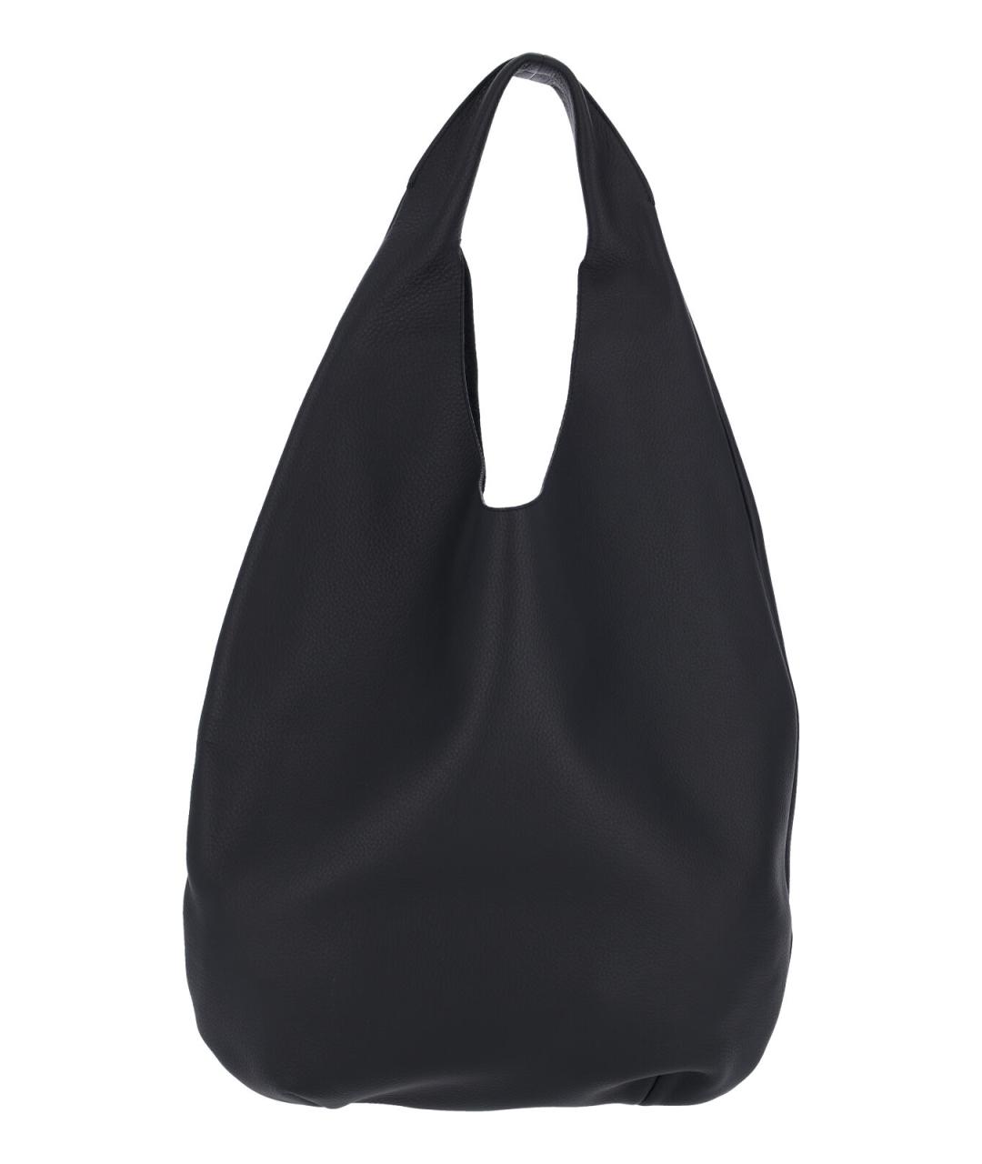 A.P.C. Черная кожаная сумка тоут, фото 3