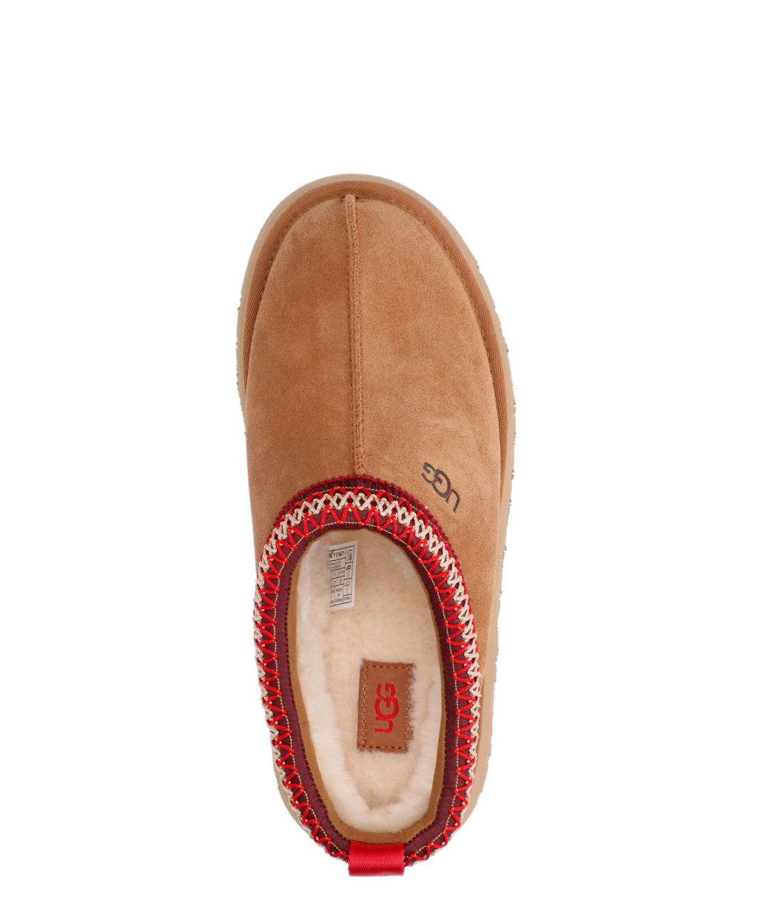 UGG AUSTRALIA Бежевые кожаные сабо, фото 5