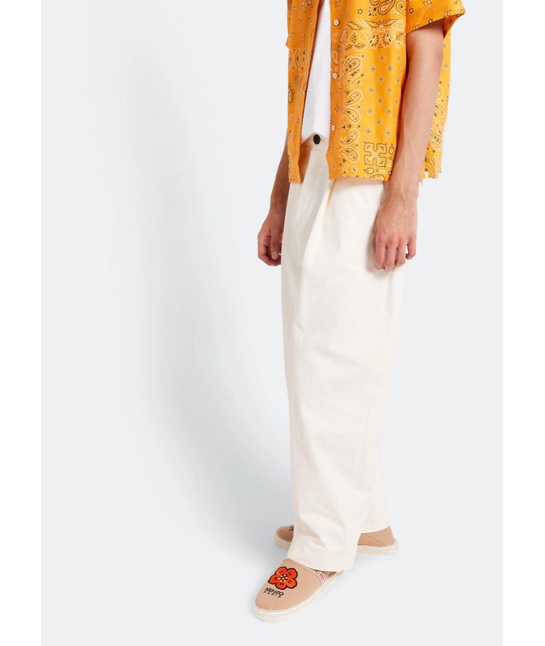 KENZO Бежевые текстильные эспадрильи, фото 5