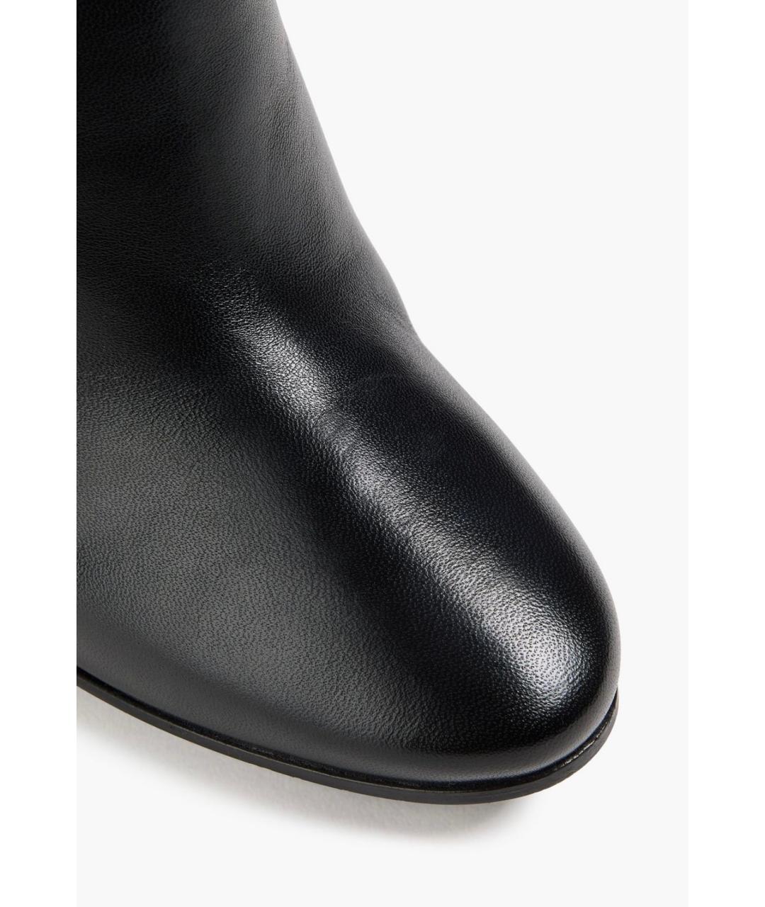 JIMMY CHOO Черные кожаные сапоги, фото 4