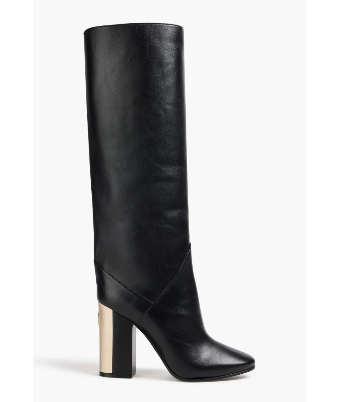 JIMMY CHOO Черные кожаные сапоги, фото 5