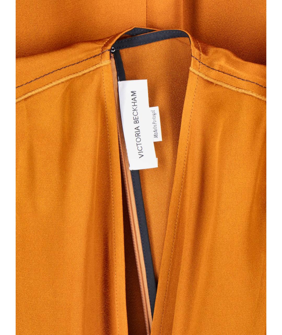 VICTORIA BECKHAM Оранжевое вечернее платье, фото 5