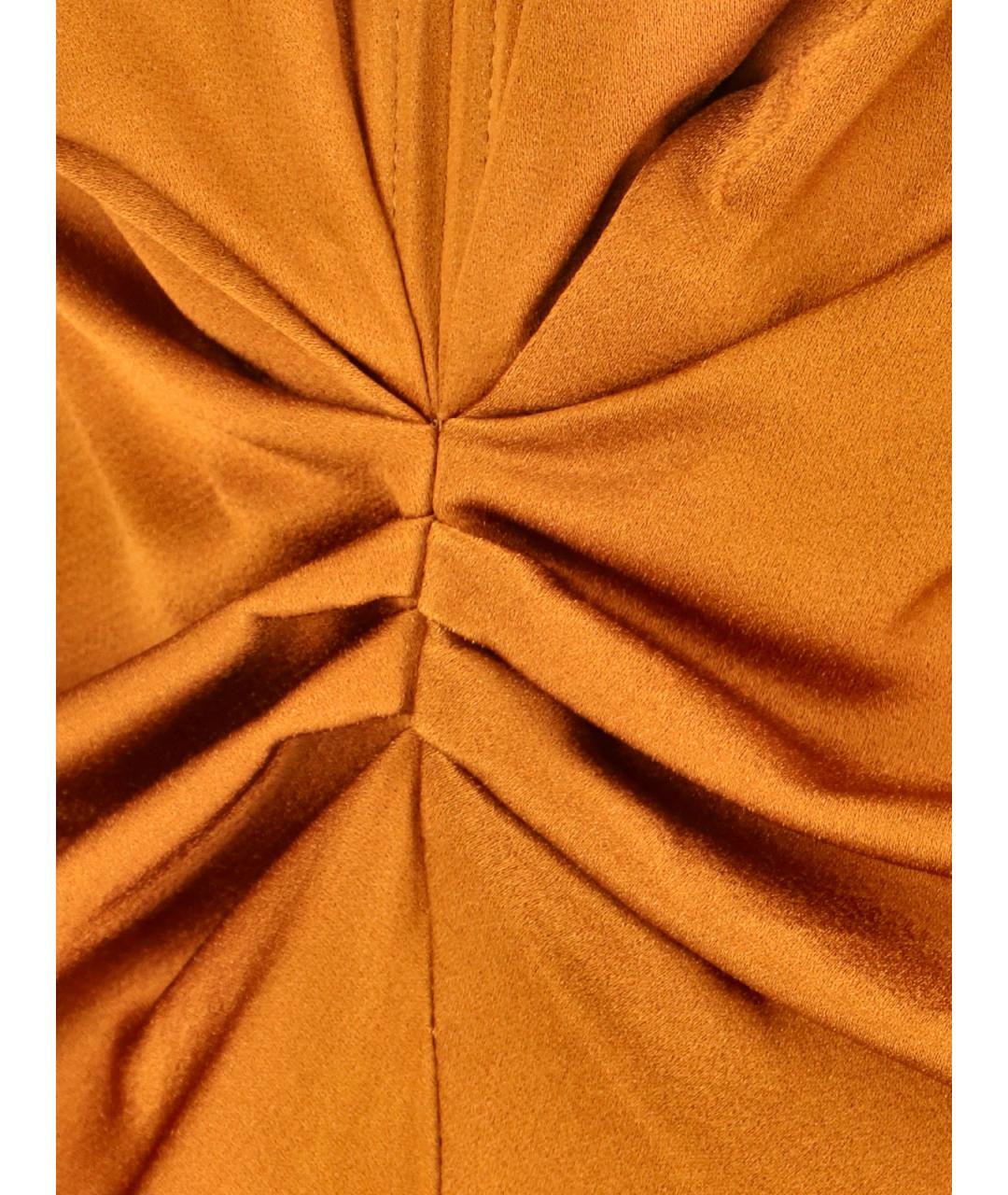 VICTORIA BECKHAM Оранжевое вечернее платье, фото 3