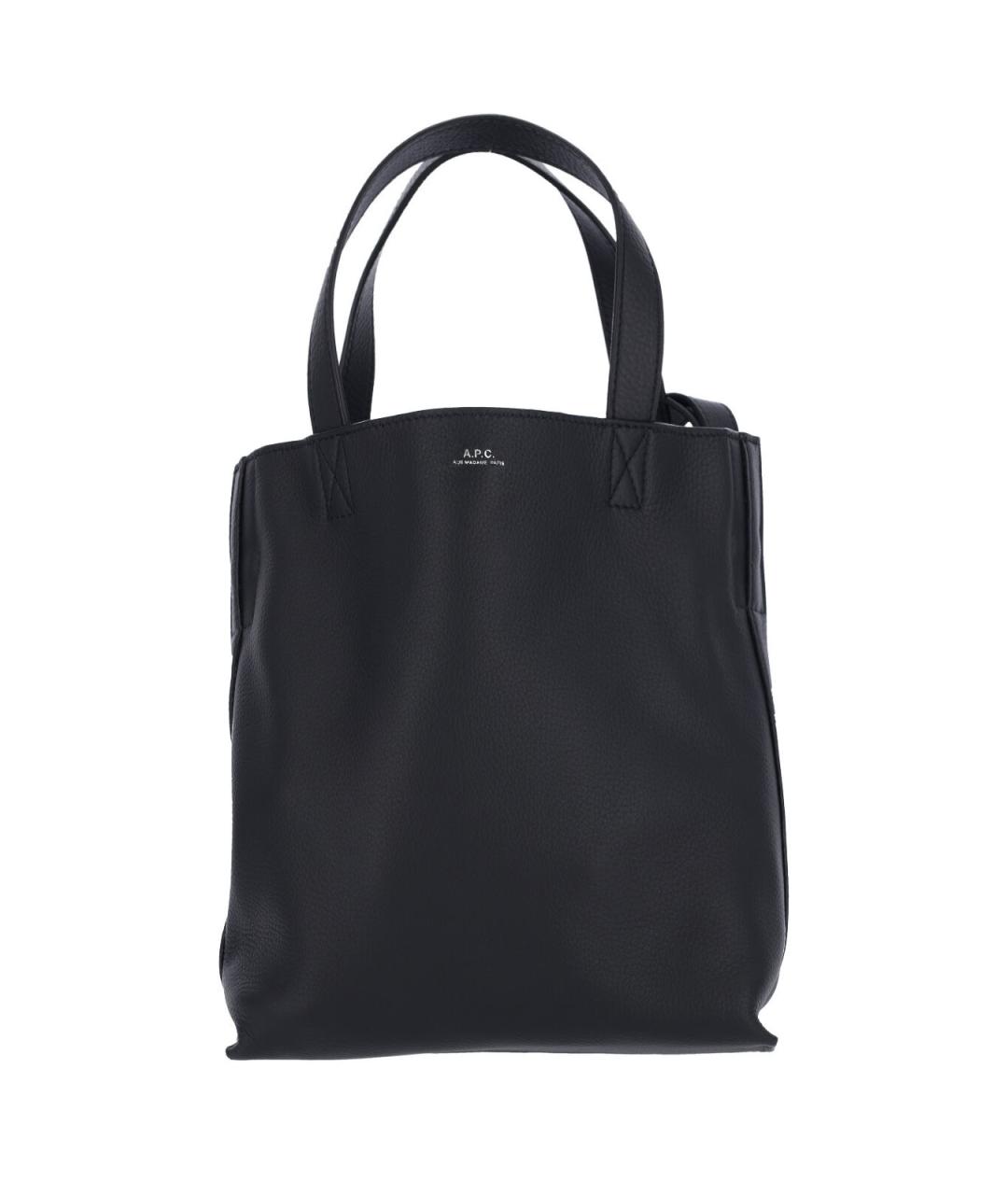 A.P.C. Черная тканевая сумка тоут, фото 1