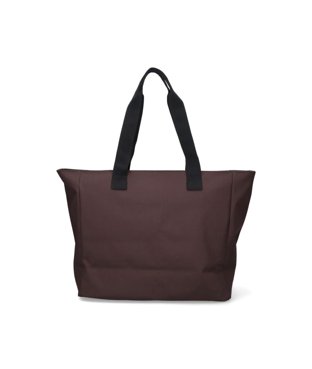 CARHARTT WIP Коричневая тканевая сумка тоут, фото 3