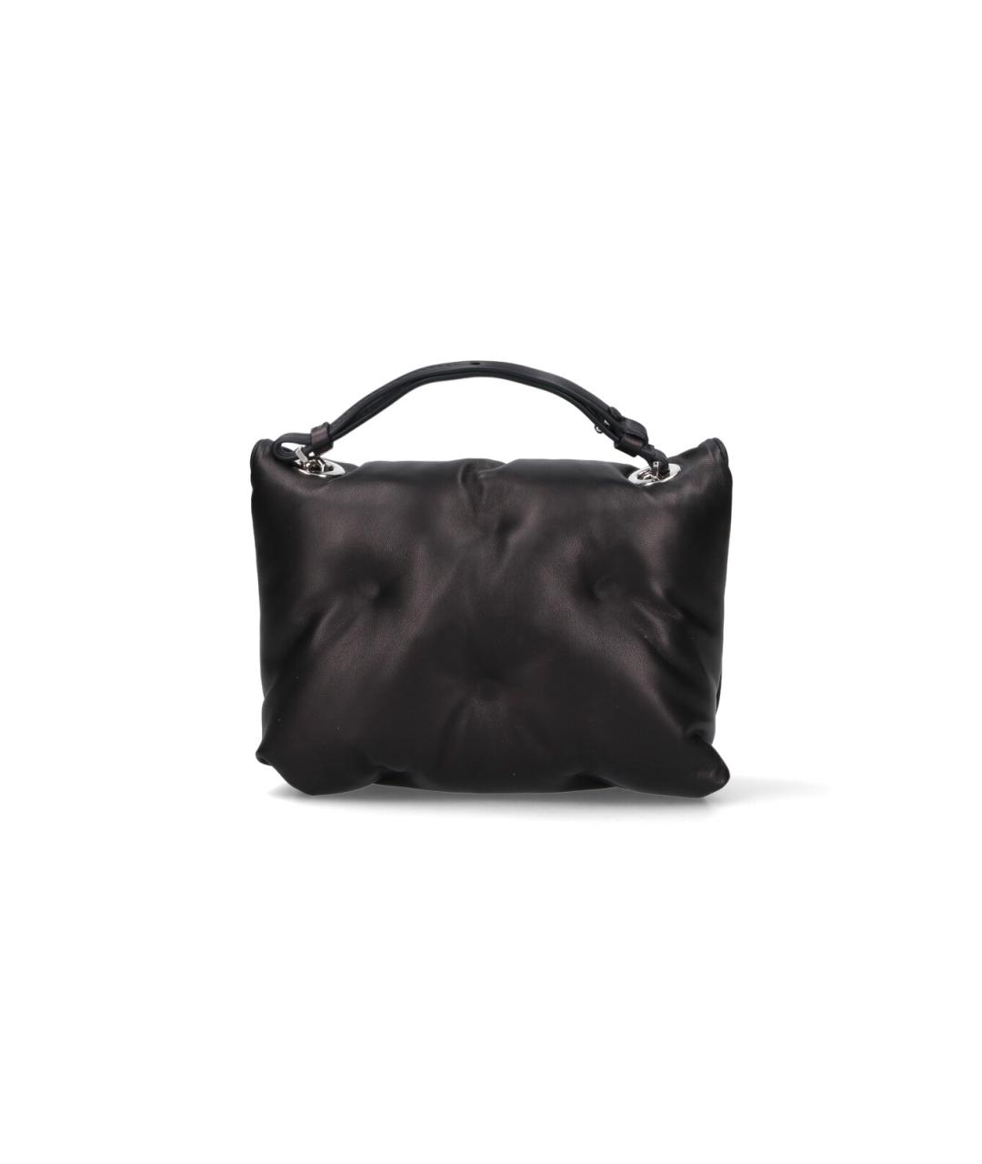 MAISON MARGIELA Черная кожаная сумка через плечо, фото 2