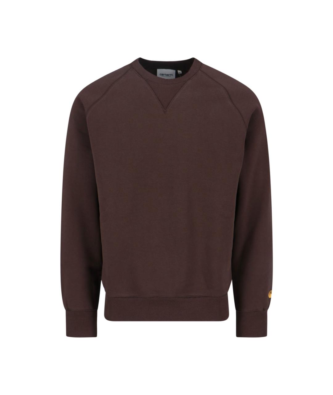 CARHARTT WIP Коричневый хлопковый джемпер / свитер, фото 1