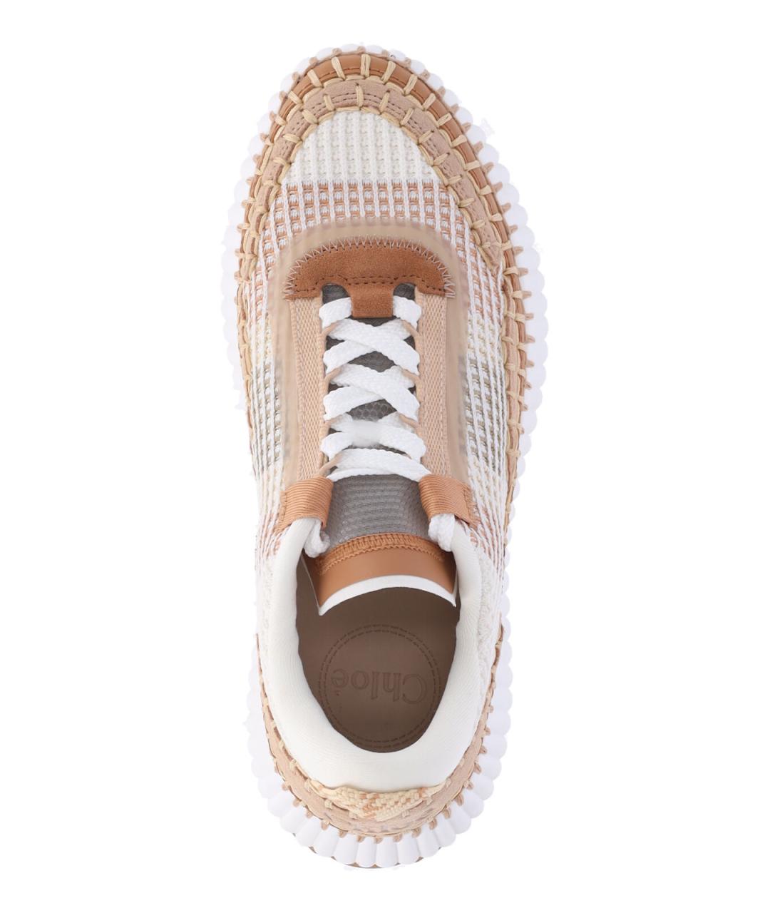 CHLOE Коричневые синтетические кроссовки, фото 5