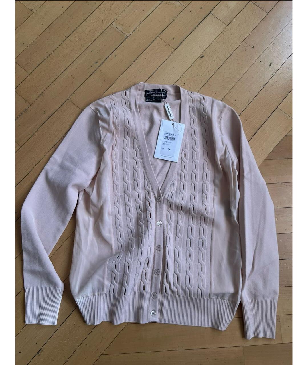 FERRAGAMO Коралловый вискозный кардиган, фото 8