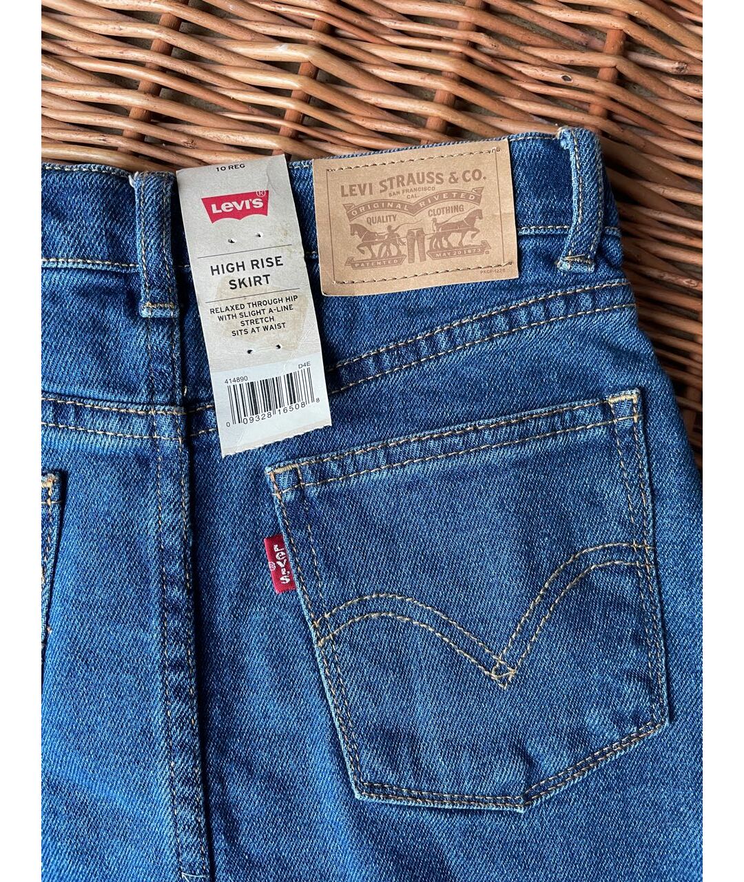 LEVI'S KIDS Голубая деним юбка, фото 5