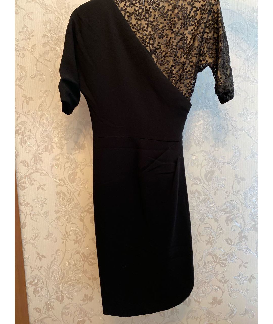 MAX MARA Черное шифоновое вечернее платье, фото 2