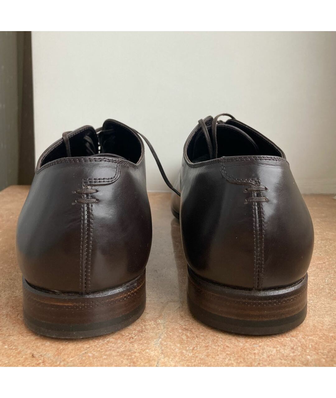 SERGIO ROSSI Коричневые кожаные туфли, фото 4