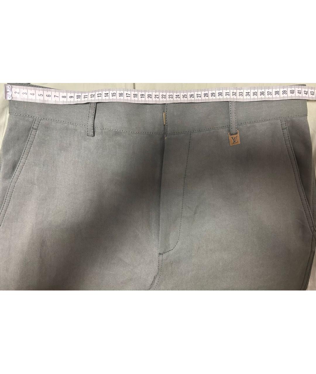LOUIS VUITTON Зеленые повседневные брюки, фото 7