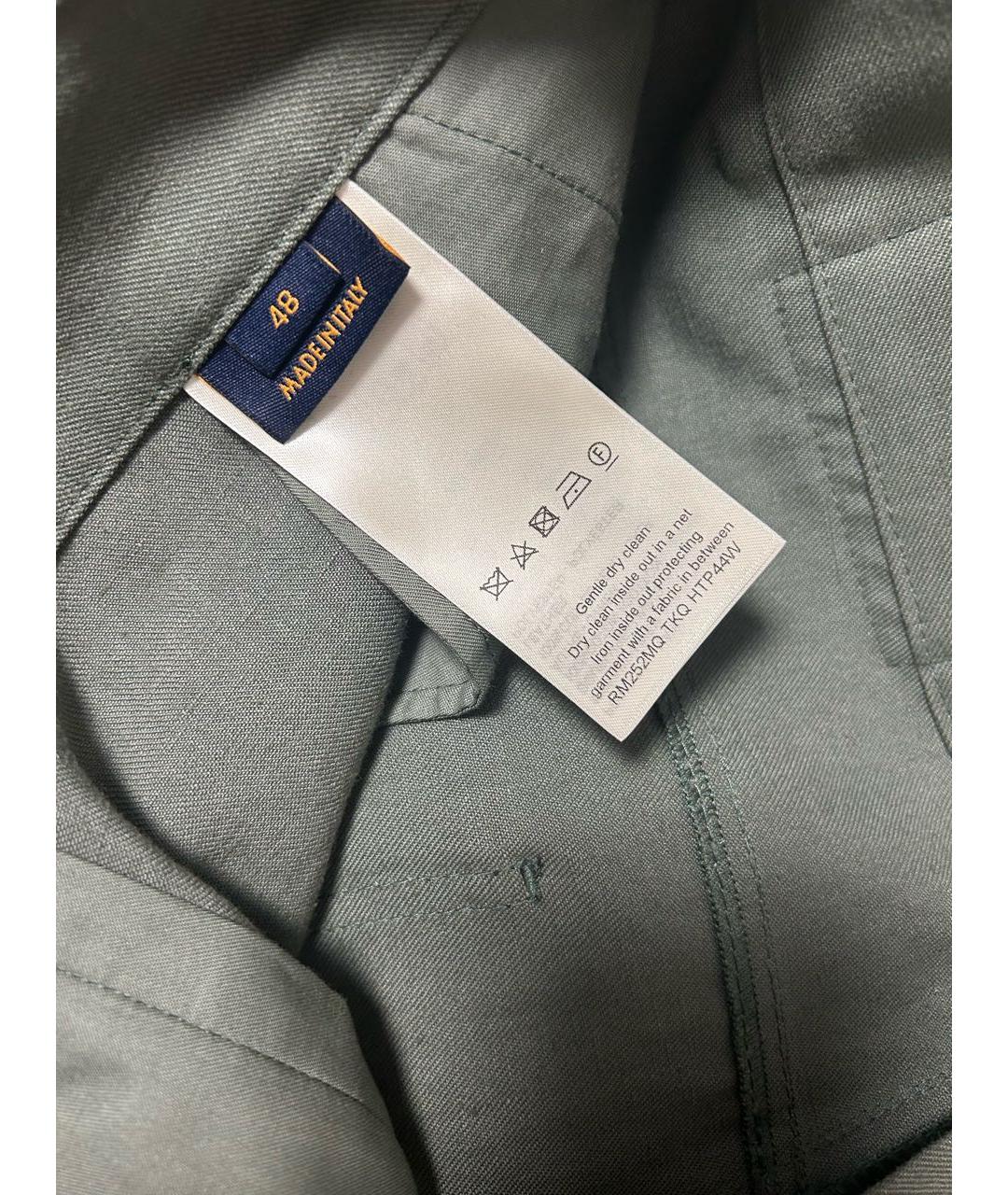 LOUIS VUITTON Зеленые повседневные брюки, фото 3