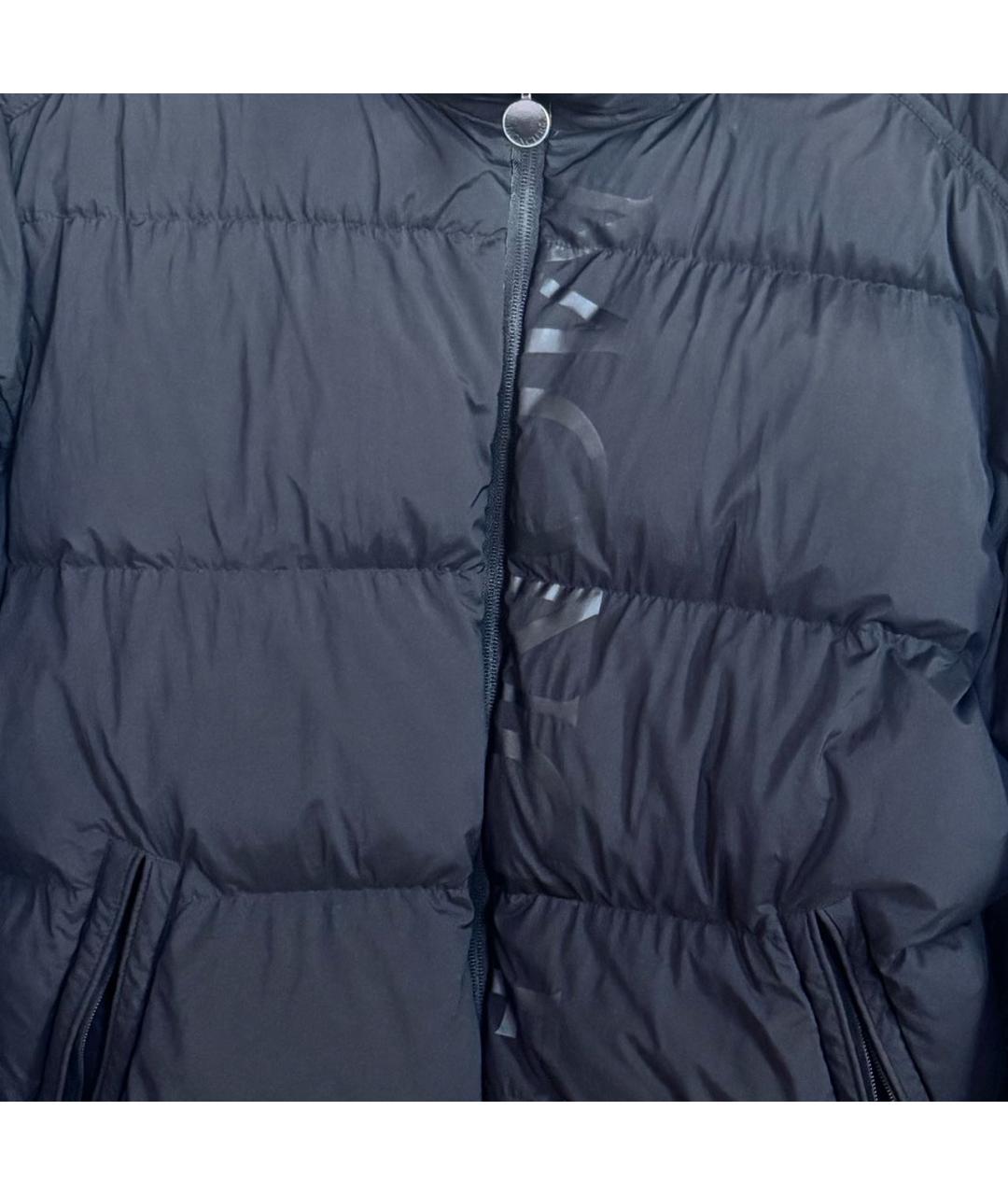 MONCLER Черный полиамидовый пуховик, фото 4