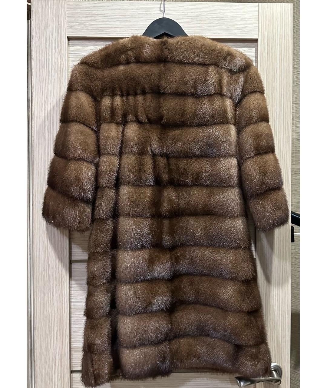 BRASCHI Коричневая меховая шуба, фото 2