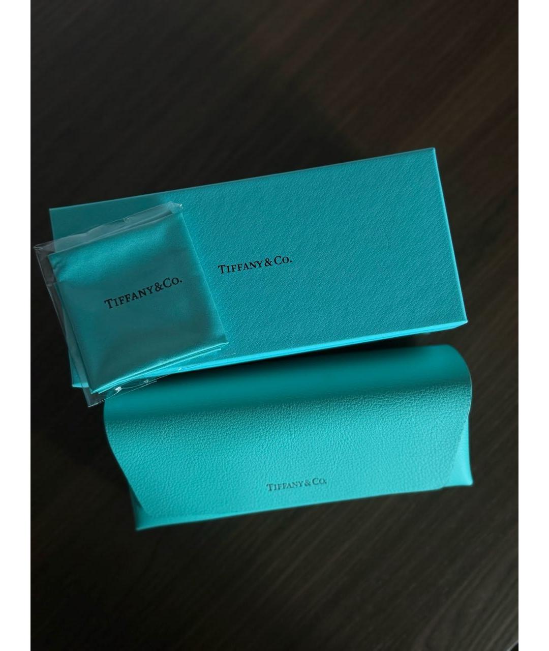 TIFFANY&CO Черные металлические солнцезащитные очки, фото 4