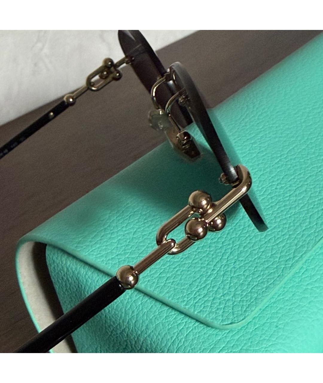 TIFFANY&CO Черные металлические солнцезащитные очки, фото 3