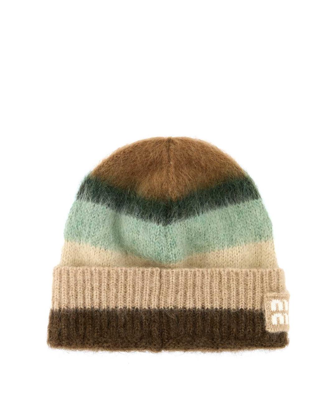 MIU MIU Мульти шерстяная шапка, фото 2