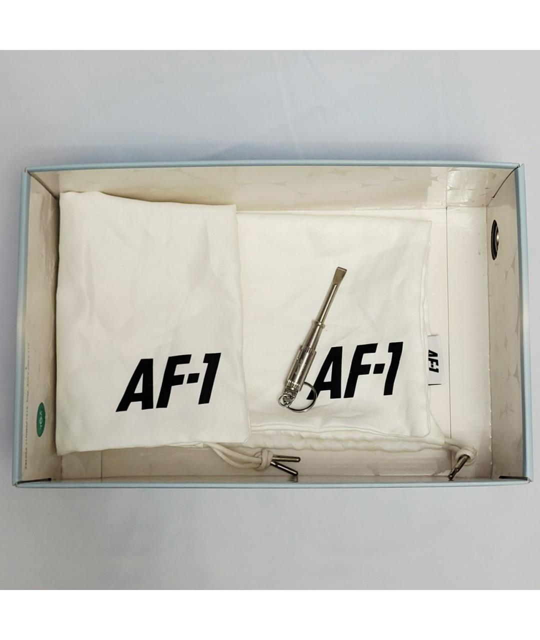 NIKE Белые кожаные кроссовки, фото 7