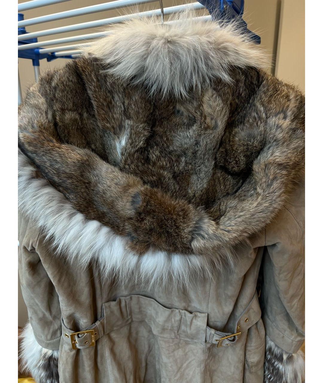 ROBERTO CAVALLI Бежевая замшевая куртка, фото 6