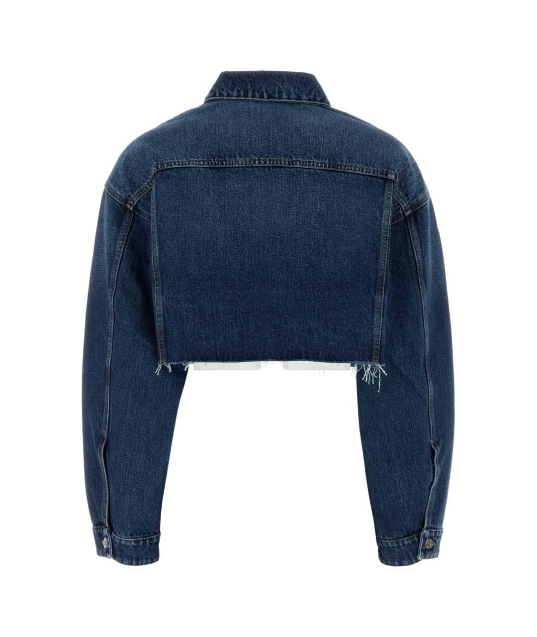 MIU MIU Синяя хлопковая куртка, фото 2