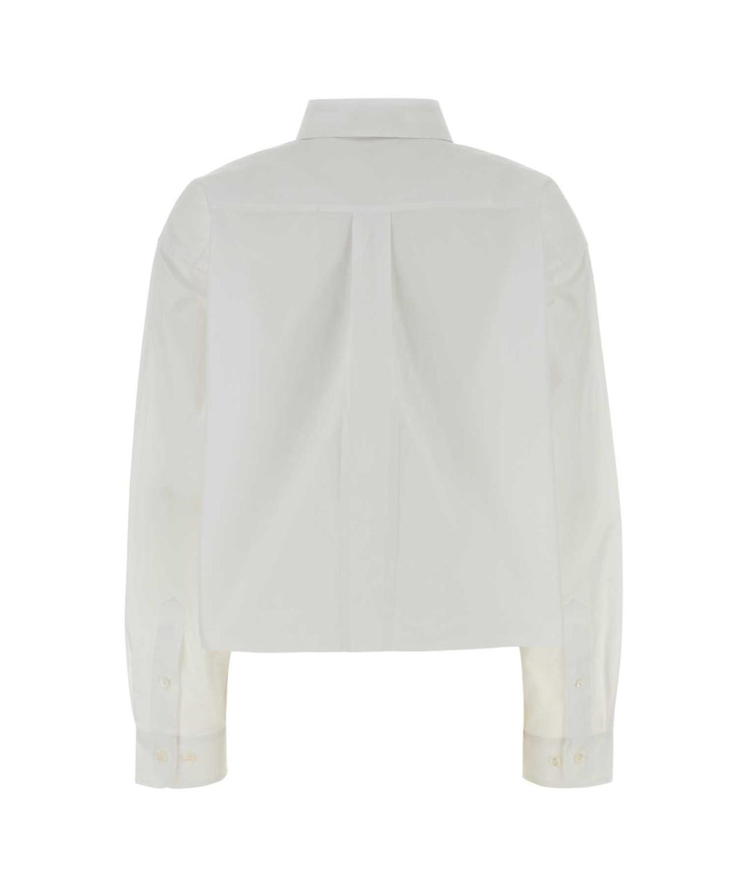 MIU MIU Белая хлопковая рубашка, фото 2