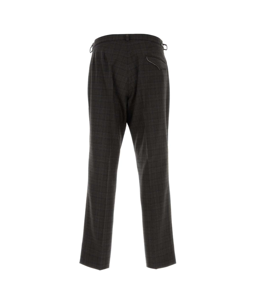 PRADA Мульти шерстяные классические брюки, фото 2