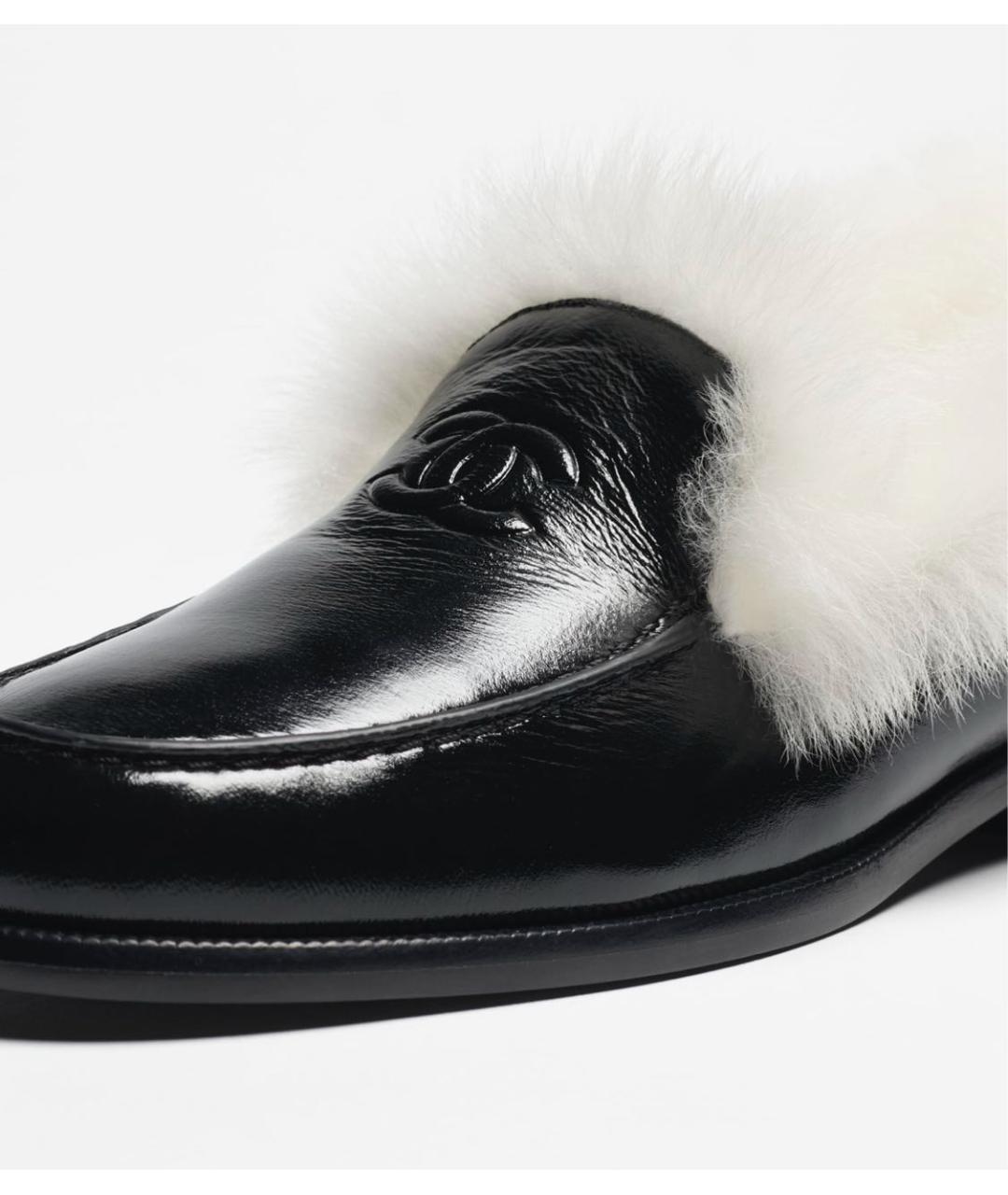 CHANEL Черные лоферы из лакированной кожи, фото 5