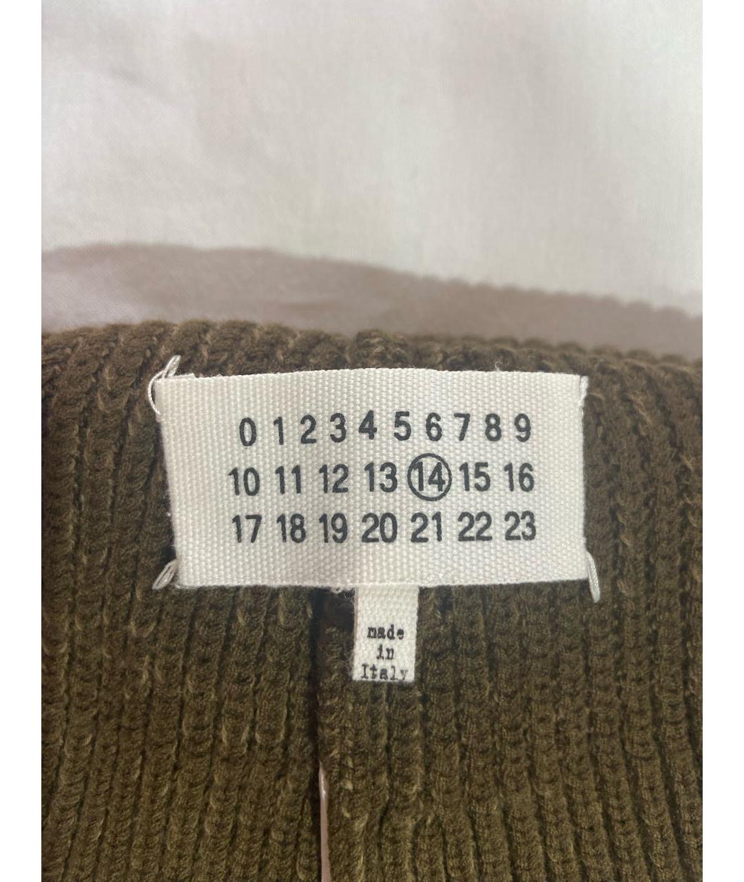 MAISON MARGIELA Хаки шерстяная шапка, фото 3