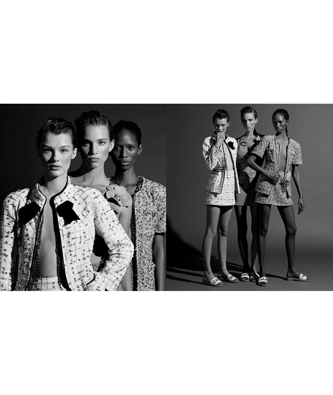 CHANEL Золотой твидовый жакет/пиджак, фото 4