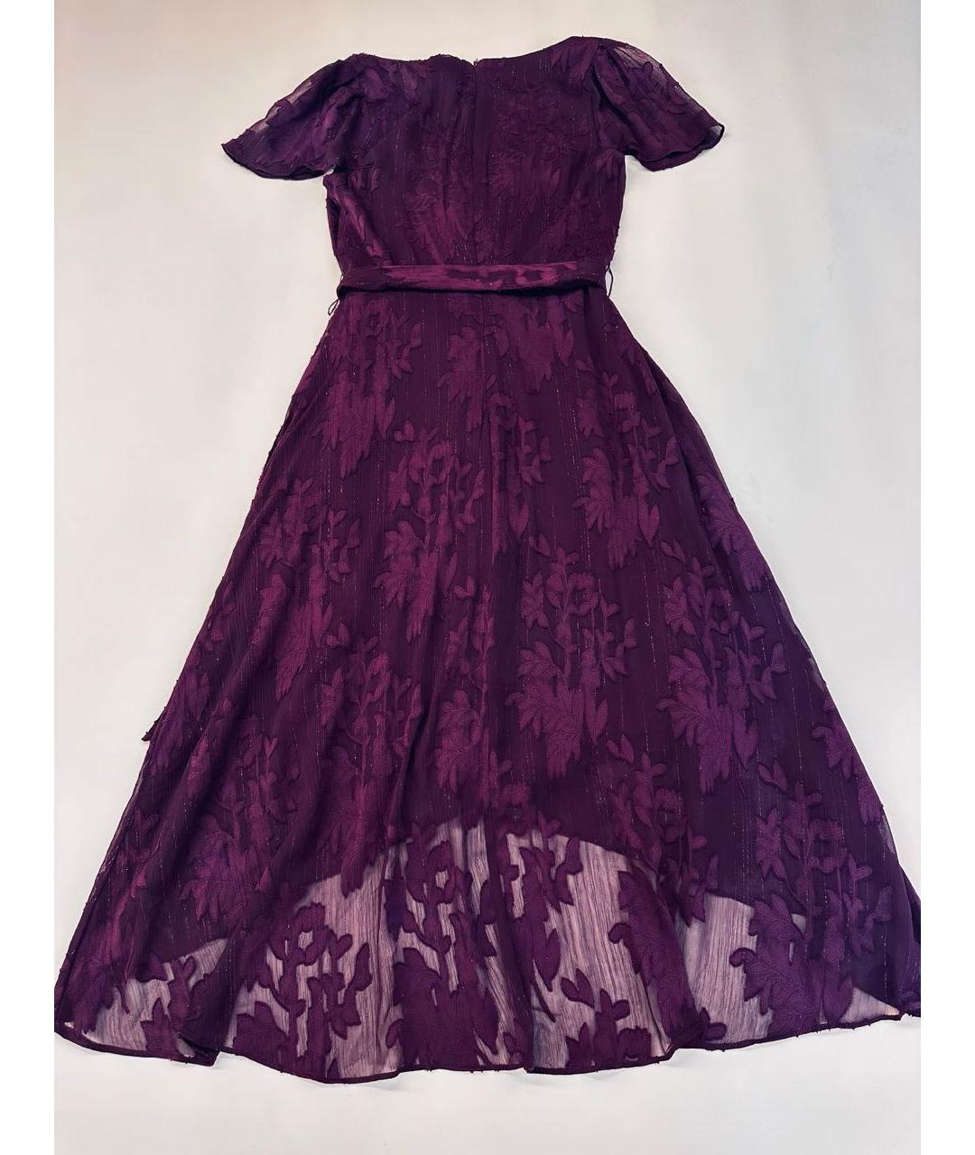 DKNY Фиолетовое шифоновое коктейльное платье, фото 2