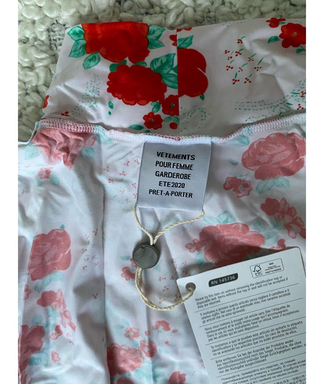 VETEMENTS Мульти полиамидовое повседневное платье, фото 6