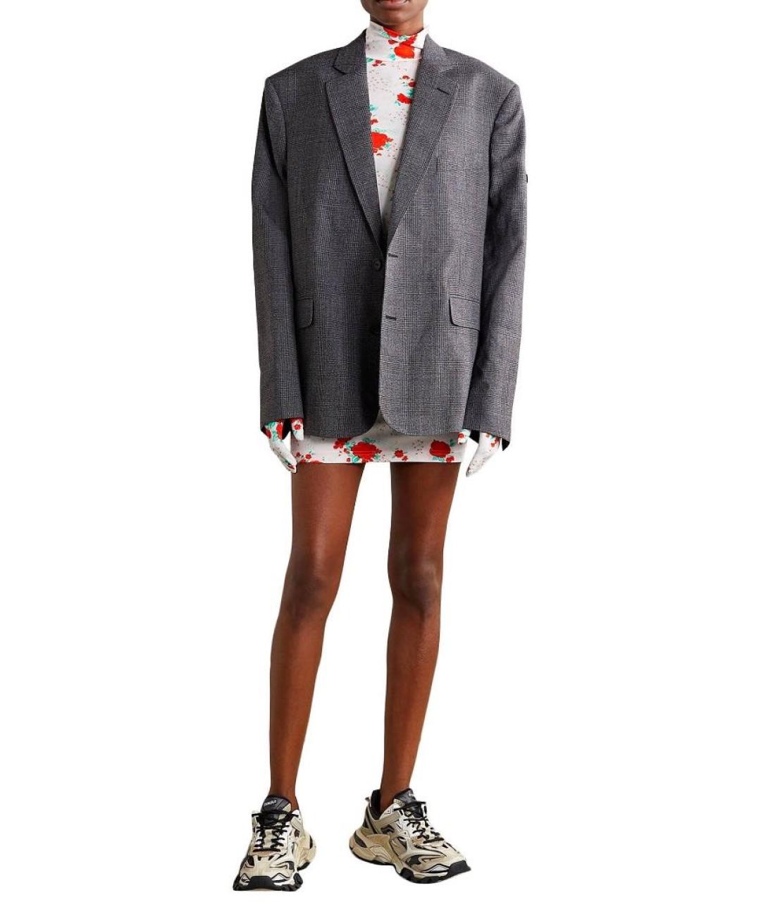 VETEMENTS Мульти полиамидовое повседневное платье, фото 4