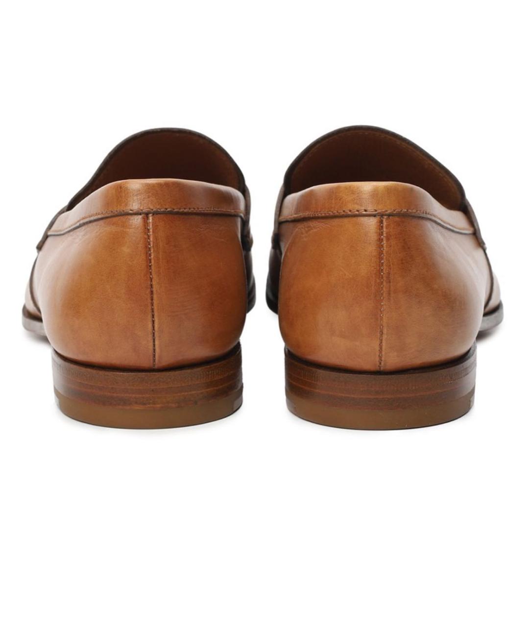 PRADA Коричневые кожаные туфли, фото 4