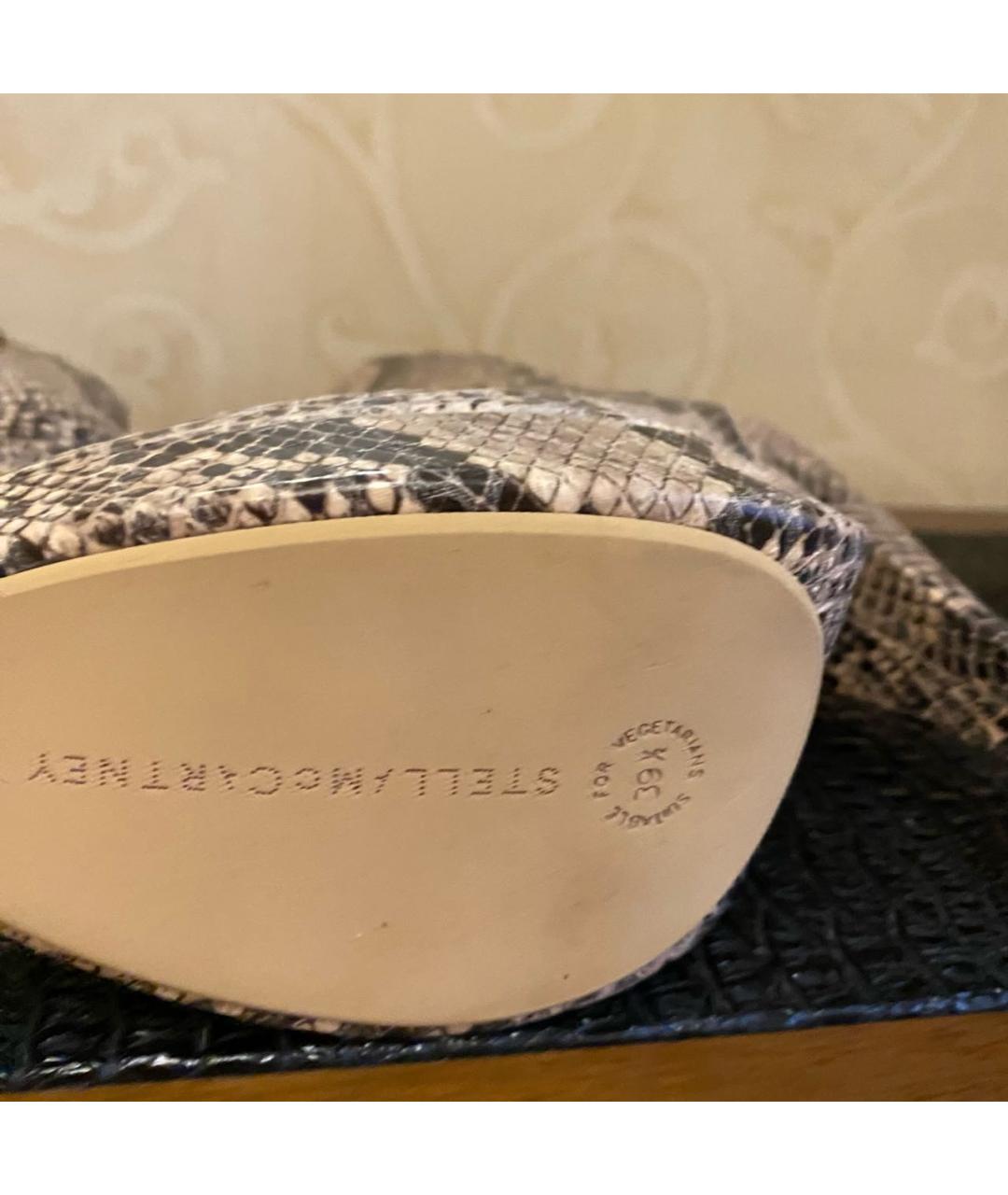 STELLA MCCARTNEY Бежевые кожаные сапоги, фото 8