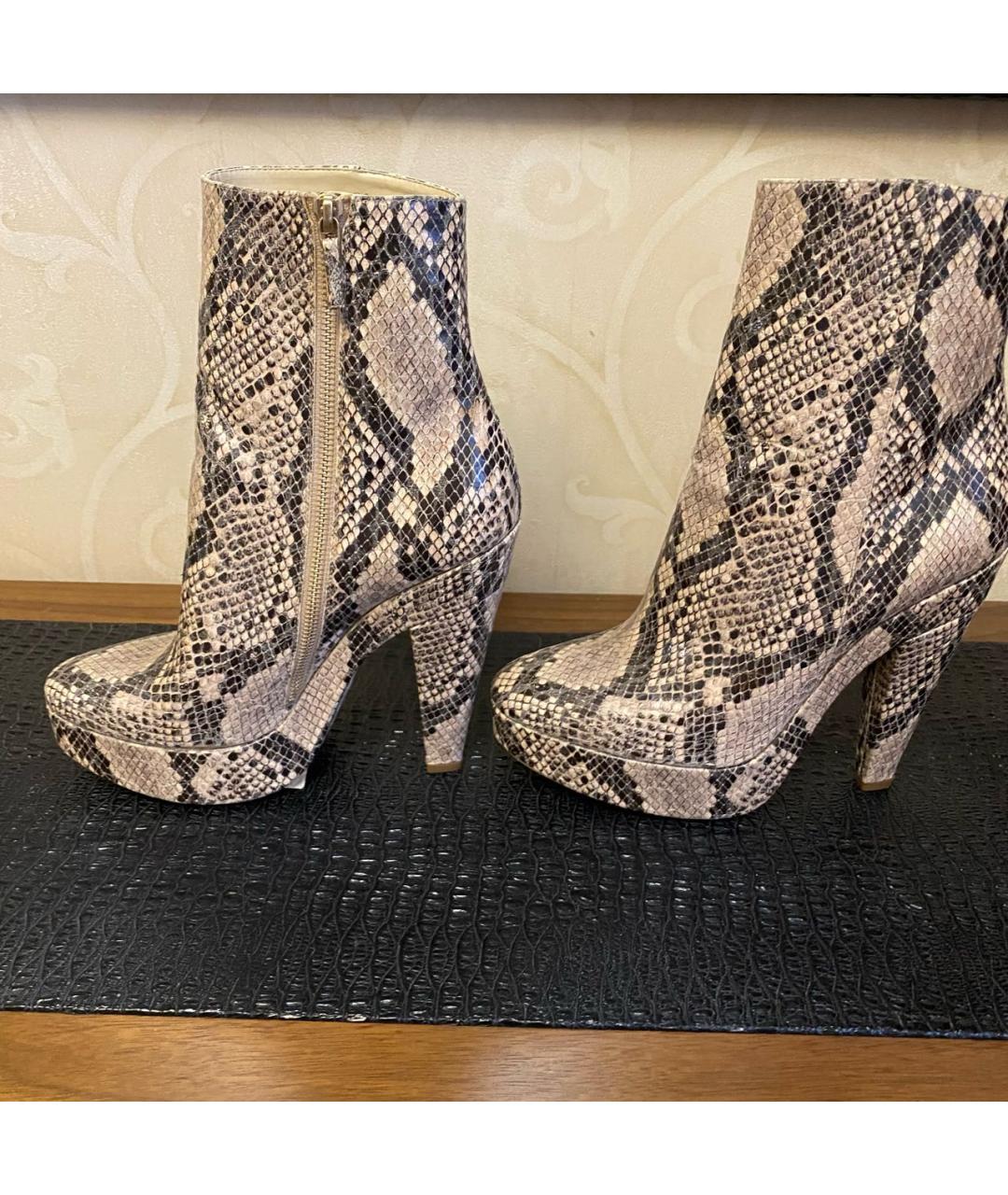 STELLA MCCARTNEY Бежевые кожаные сапоги, фото 9