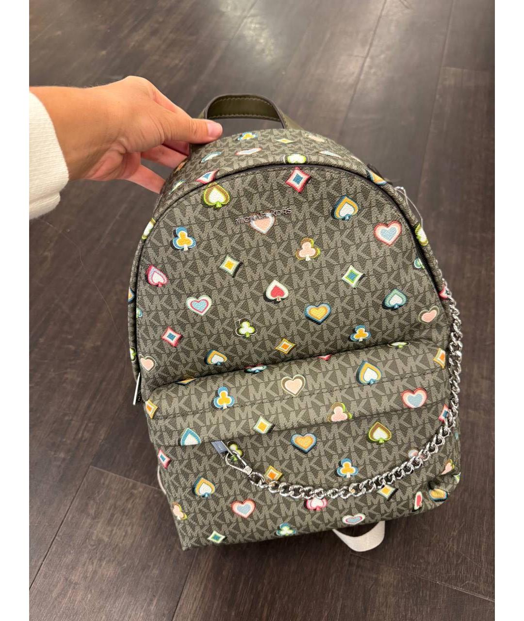 MICHAEL KORS Хаки рюкзак, фото 4