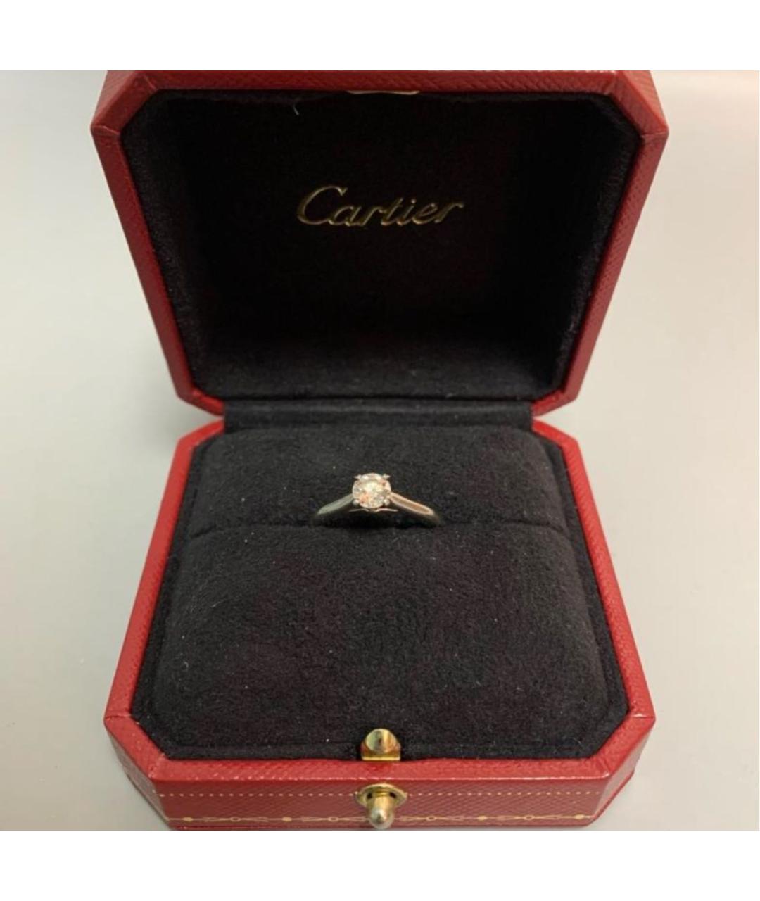 CARTIER Серебряное платиновое кольцо, фото 2